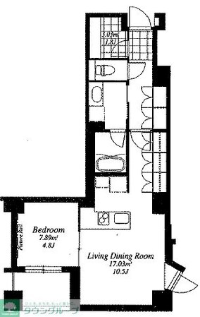 フレンシア外苑西の物件間取画像